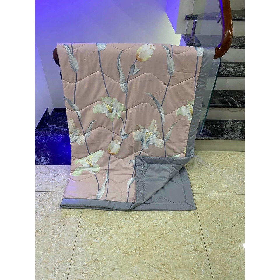 Chăn lụa Thái vải nhập cao cấp - Chăn hè chăn điều hòa được chọn màu siêu mát giường đôi 2m2 x 2m