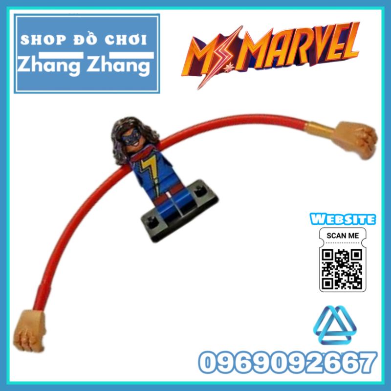 Đồ chơi Xếp hình Ms Marvel Siêu anh hùng Avengers Minifigures LeLe D121