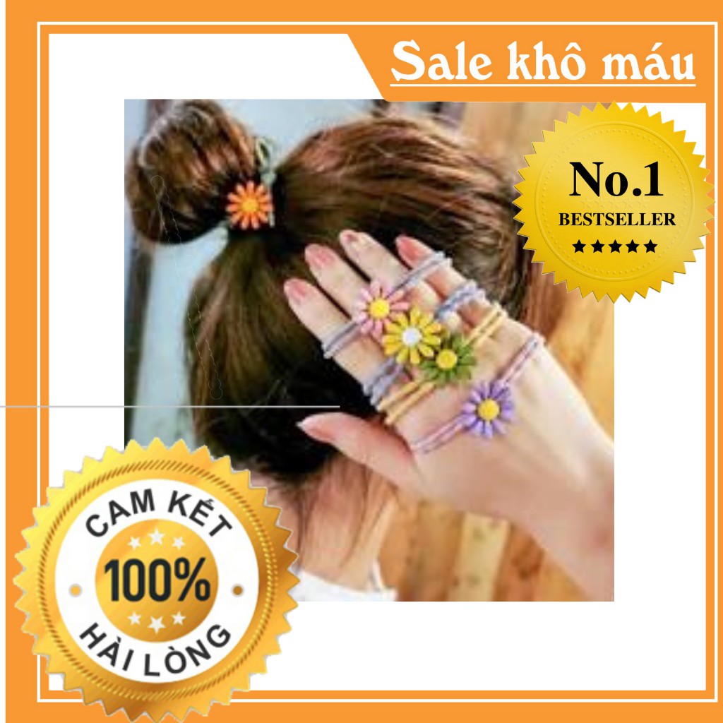 Dây cột tóc - buộc tóc cúc hoa mi hot