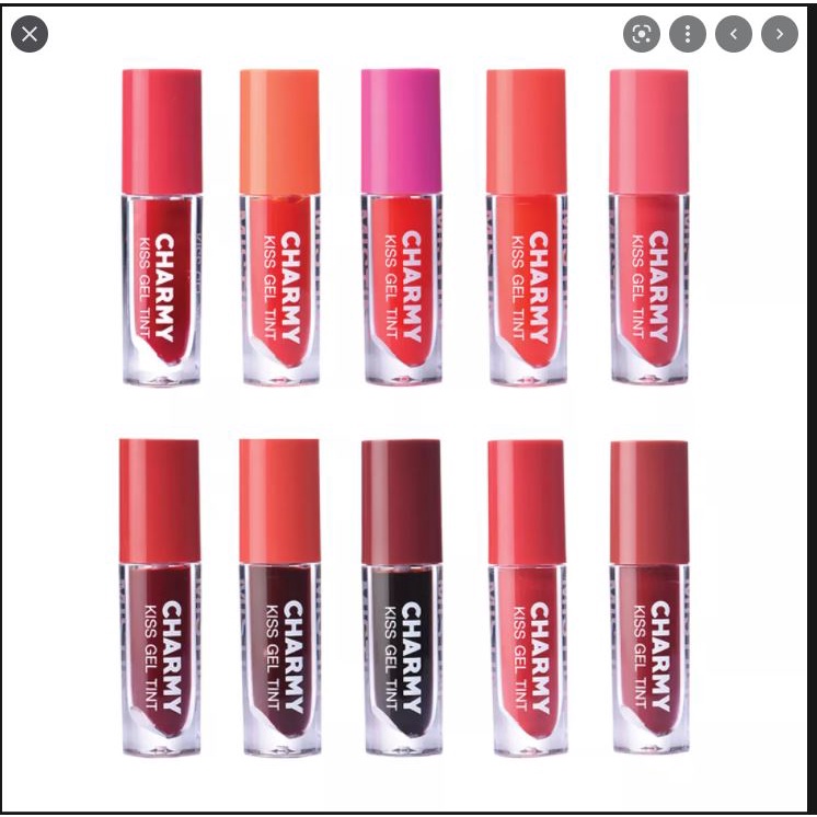 Son Tint siêu lì Thái lan sẵn 10 màu Mistine Charmy Kiss Gel Tint 2.8 g