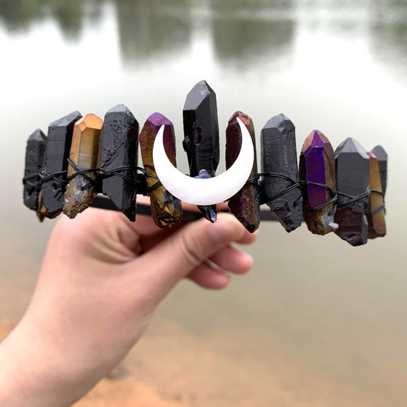 Flgo Băng Đô Đính Đá Pha Lê Phong Cách Bohemia Cho Lễ Hội Âm Nhạc