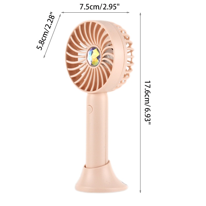 Quạt mini sạc usb Cầm Tay Ba Tốc Độ Yên Tĩnh Dễ Điều Chỉnh