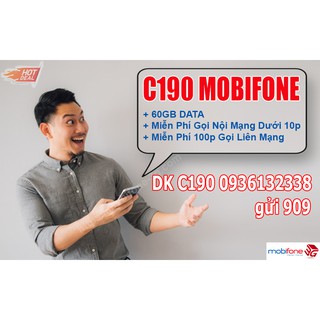 Sim C190 siêu khuyến mãi Mobifone