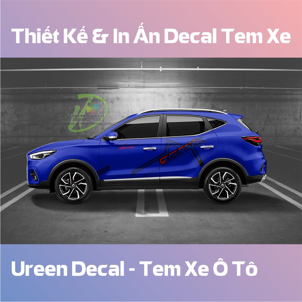 Decal Tem Xe MG ZS Mẫu 005
