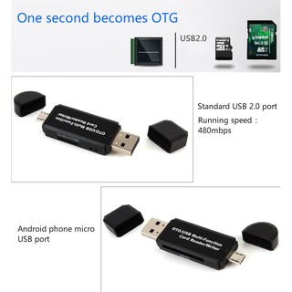 Mystyle Đầu Đọc Thẻ Nhớ Mini USB 2.0 Micro SD TF