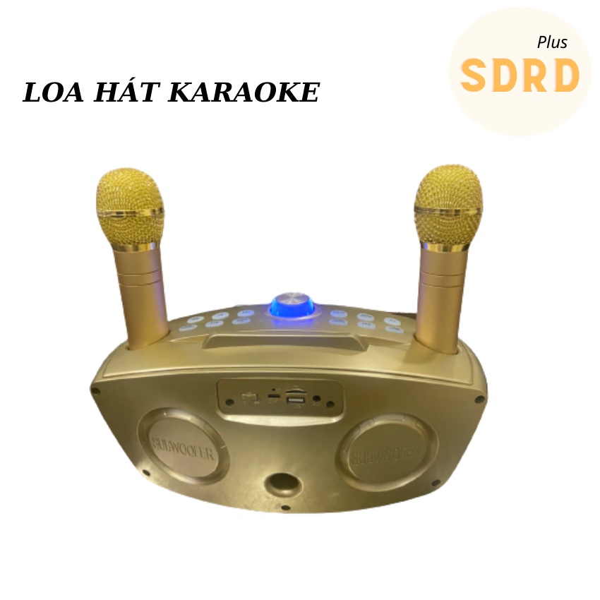 [PHIÊN BẢN PLUS]Loa Bluetooth Loa Hát Karaoke Loa  Không Dây - Míc Không Cần Xài Dây Cầm Mang Theo Mọi Nơi