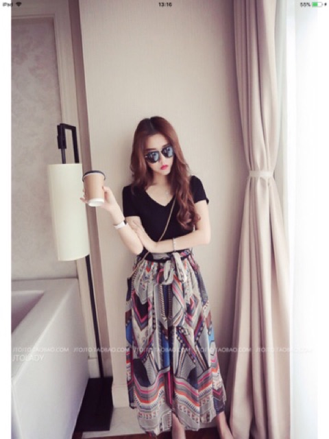 Đầm maxi 🌷FREESHIP 🌷nhập mã TRANBB11 giảm 10k maxi cột eo phối voan | BigBuy360 - bigbuy360.vn