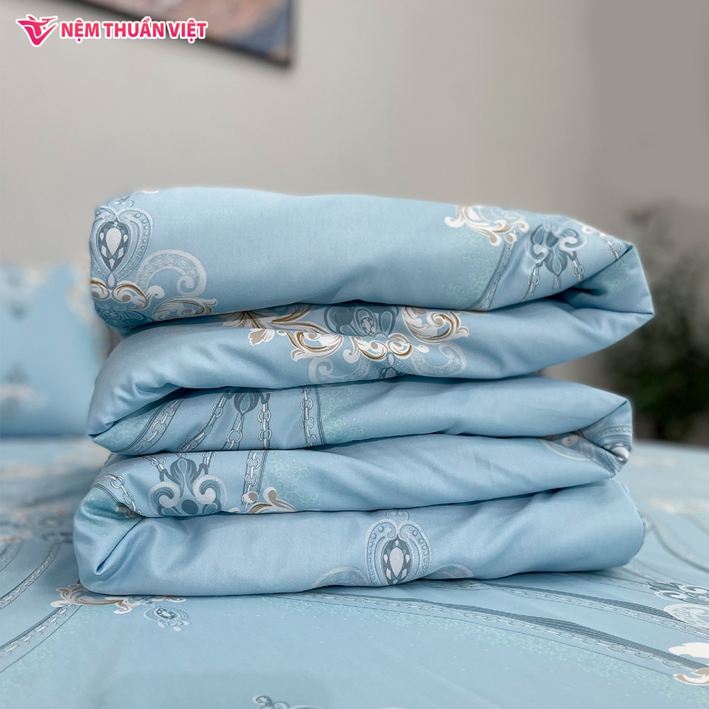 Mền Tencel Thuần Việt Cao Cấp - Xanh Dương TVM13 - Kích Thước 180x200