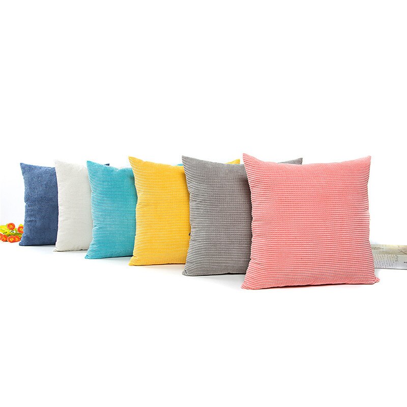 Pillow Case Decorative for Sofa Cushion Cover Pure Color Simple Car Seat Office Home Decor Throw Pillowcase 45*45cm