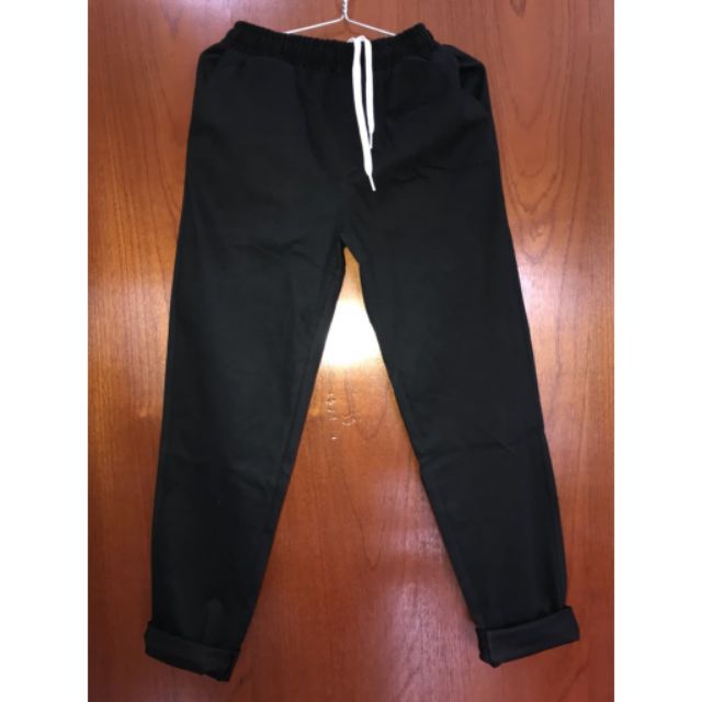 Quần Kaki basic lưng thun (Đen,Kem) | BigBuy360 - bigbuy360.vn