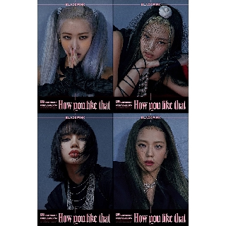 Poster 4 tấm A3 hình nhóm nhạc Blackpink How you like that