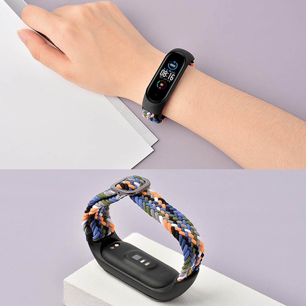 BTLIMER Dây Đeo Thay Thế Chất Liệu Silicon Màu Trơn Cho Xiaomi Mi band 6 5 4 3