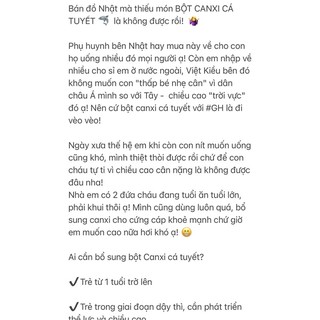 Bột canxi cá tuyết Nhật
