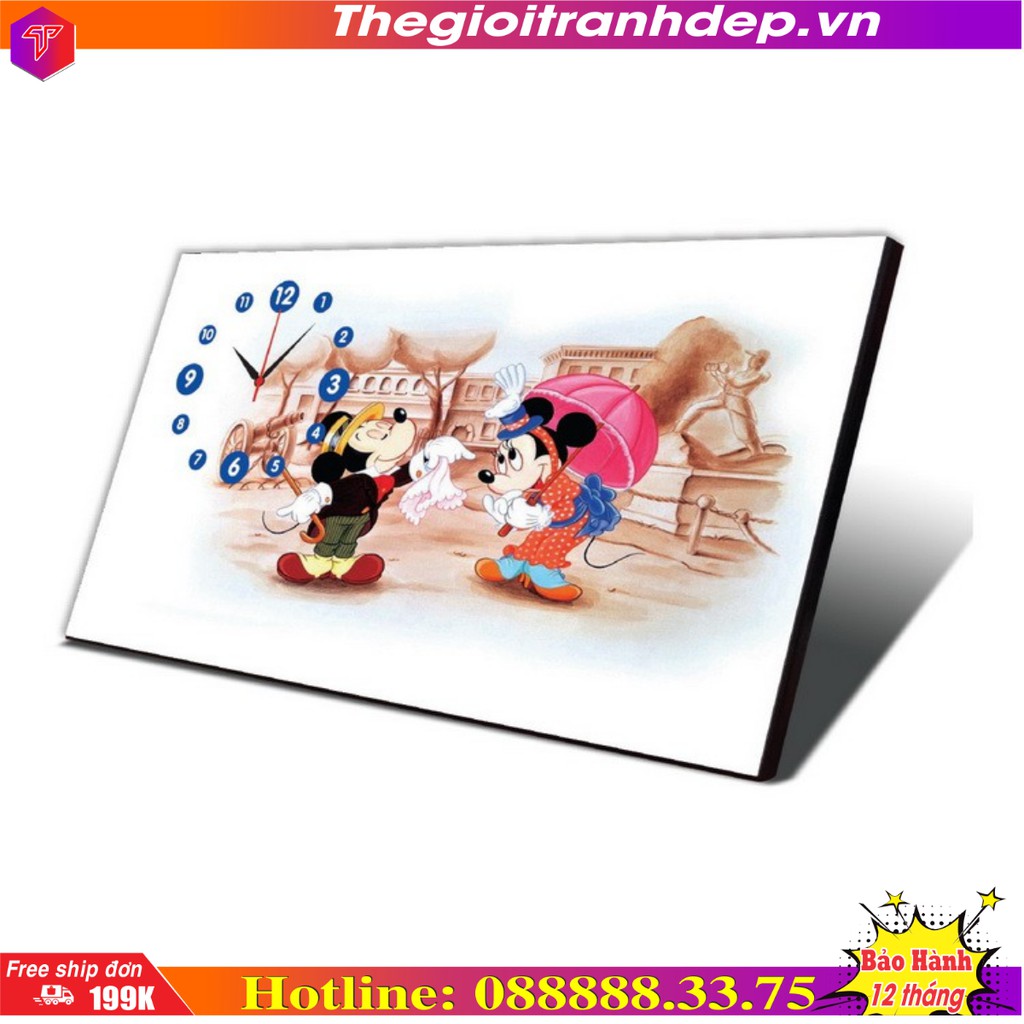 Đồng hồ tranh để bàn hoạt hình Chuột Mickey