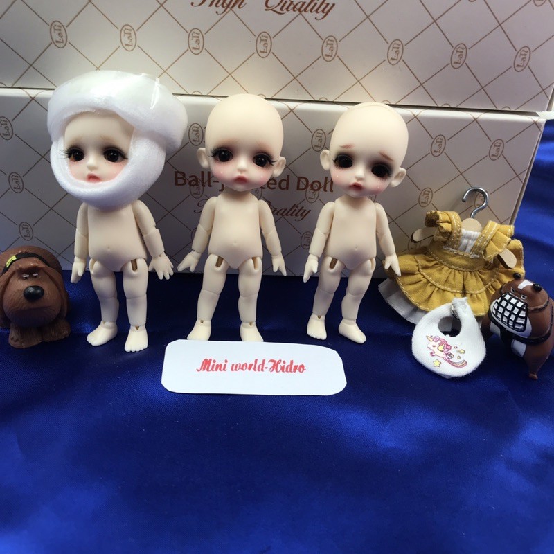 Búp bê Ball jointed doll BJD 1/12 khớp mới combo váy búp bê BJD 1/12