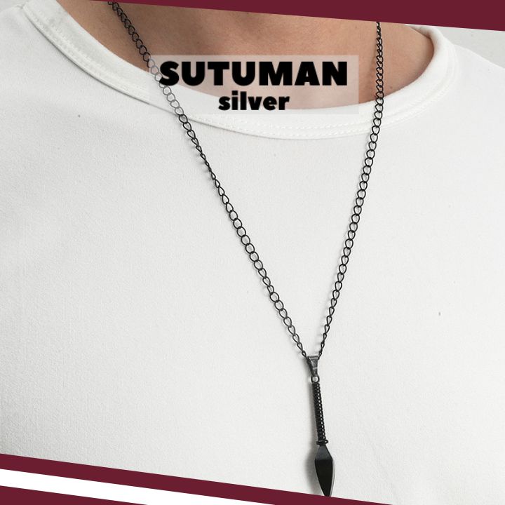[GIAO HỎA TỐC] Vòng cổ mặt dây chuyền hình mũi tên cá tính Hàn Quốc thương hiệu SUTUMANsilver
