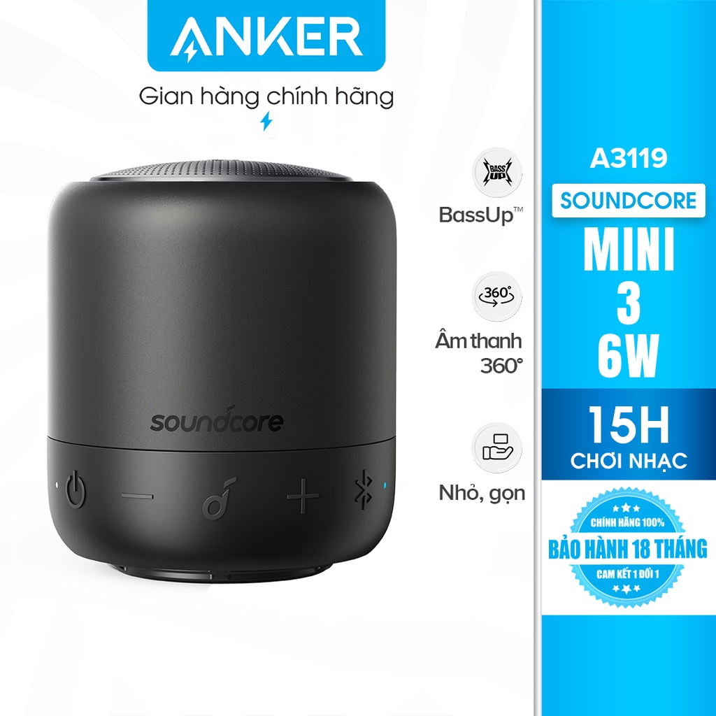  Loa Bluetooth SoundCore Mini 3 6w (By Anker) - A3119