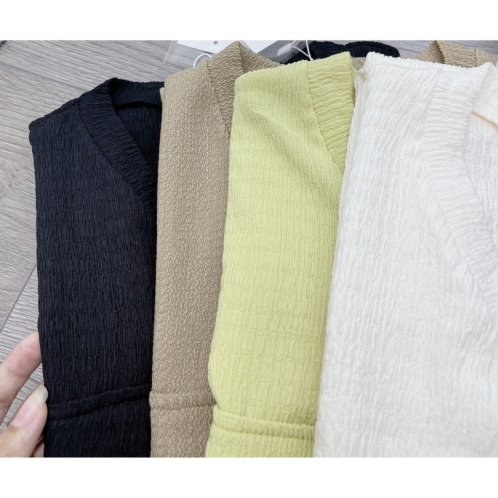 Sale Váy sốp body cúc túi hộp cổ v cực hot. siêu sinh