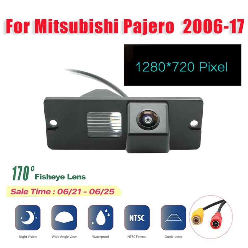 Camera Lùi Xe Góc Rộng 170 Độ 1280x720 Fisheye Cho Mitsubishi Pajero 4 2006-2017