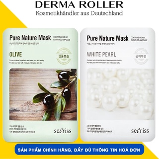 Mặt Nạ Dưỡng Da Phục Hồi Da Sau Lăn Kim Secriss Pure Mask Hỗ Trợ Mờ Thâm Sáng Da Cấp Ẩm
