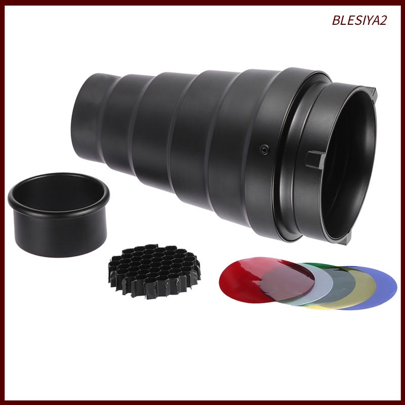 Bộ đầu đèn tạo hiệu ứng hình nón với khung lưới tổ ong cho ngàm Bowens