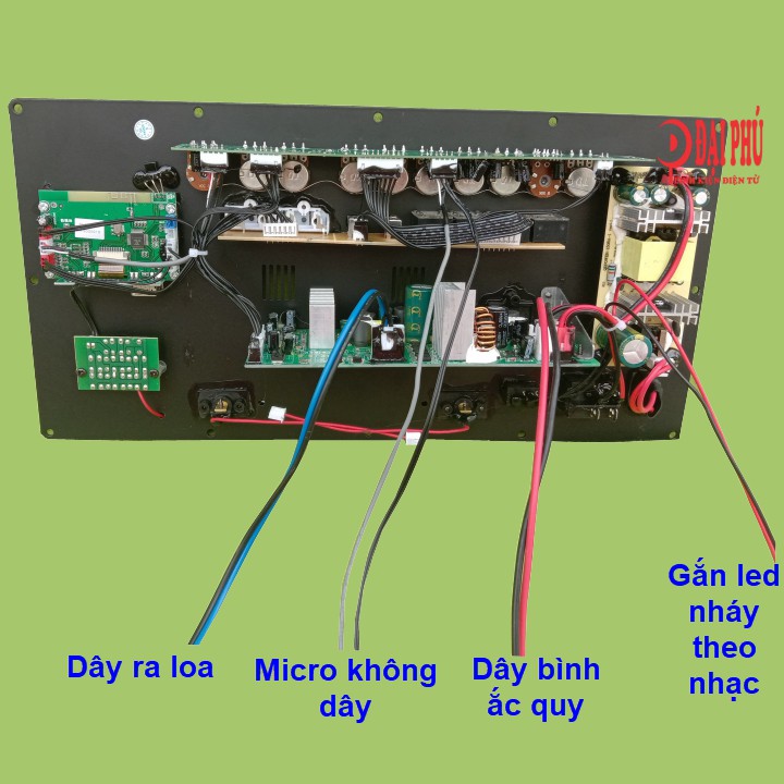 Mạch loa kéo reverb 150W 3 tấc đôi