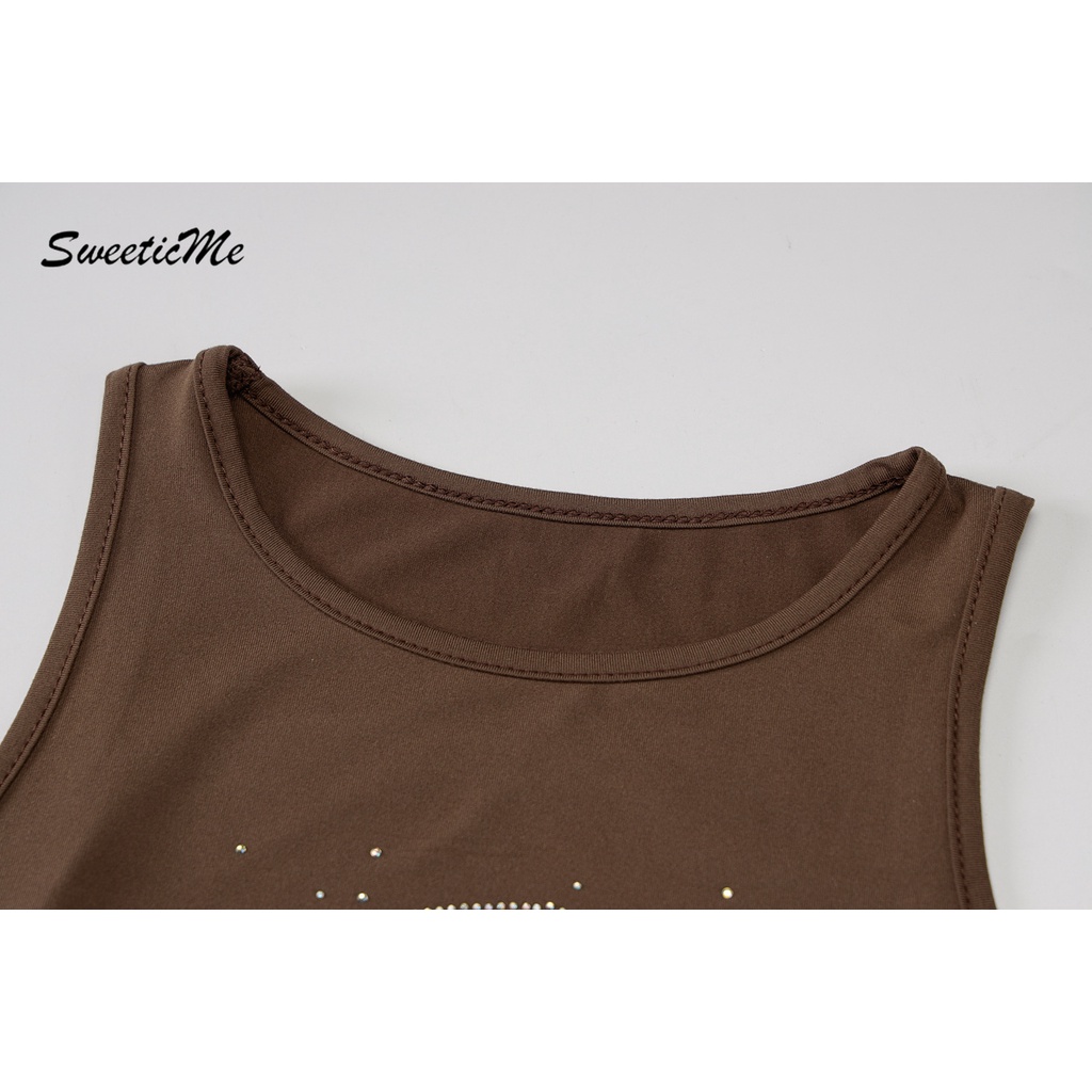 Áo Tank Top Không Tay In Chữ Quyến Rũ Hàng Mới Dành Cho Nữ