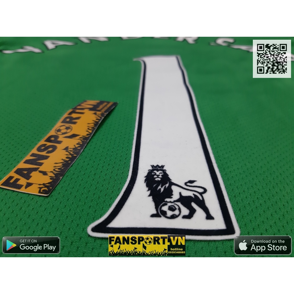 Áo thủ môn bóng đá GK Van Der Sar 1 Manchester United 2007 2008 green goalkeeper shirt