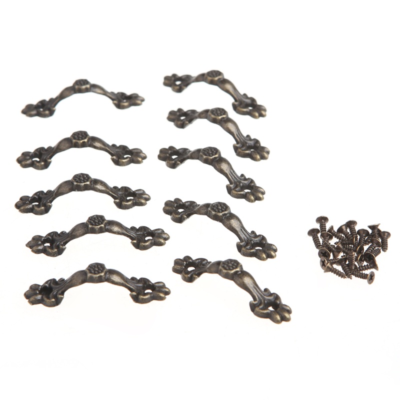 Set 10 Tay Nắm Cửa Hợp Kim Kẽm Kích Thước 43x10mm