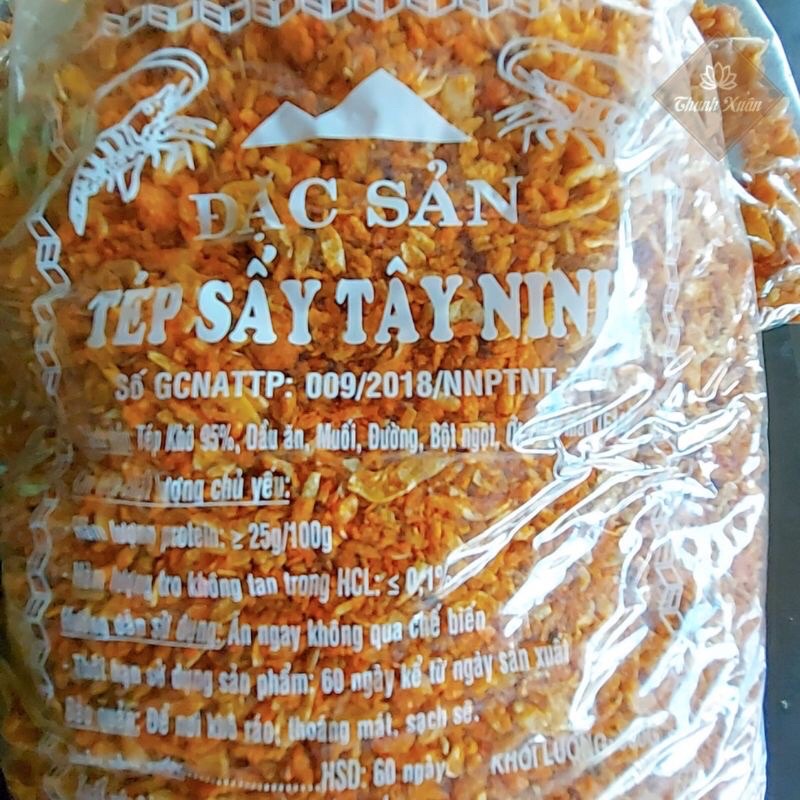 500g tép sấy tây ninh 30k