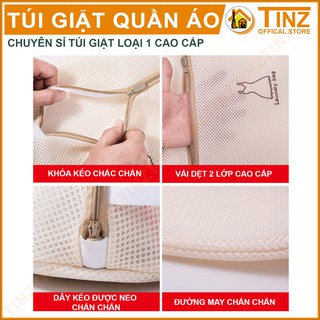 Túi giặt đồ cao cấp 2 lớp, túi lưới giặt quần áo vớ chắc chắn TINZ|Mã Ttheu