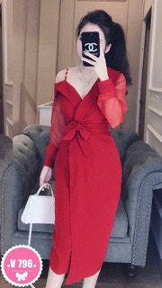 ĐẦM LỆCH VAI (KẾT CƯỜM CÓ DÂY KÉO)