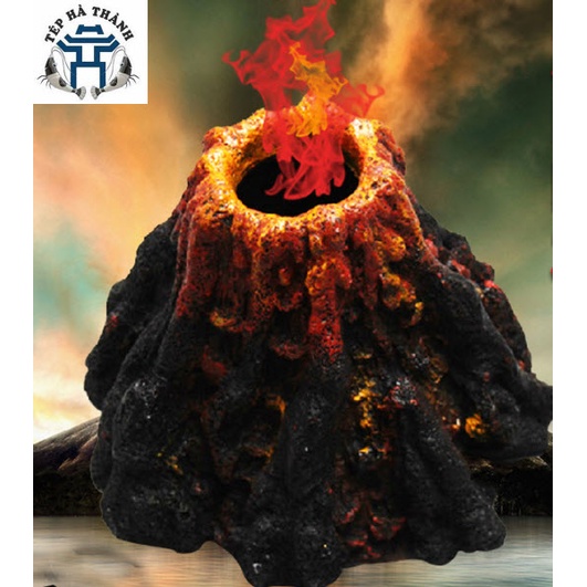 Đầu Sủi Oxy Mô Hình Núi Lửa Trang Trí Cho Bể Cá Cảnh, Bể Thủy Sinh