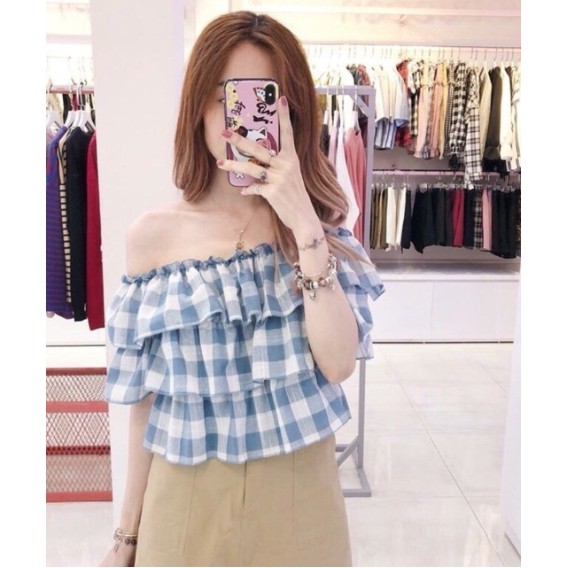 Áo trễ vai 3 tầng