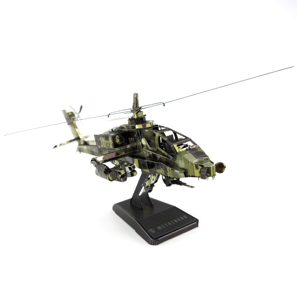 Đồ chơi lắp ghép Mô hình Kim loại Máy bay trực thăng AH64 Apache