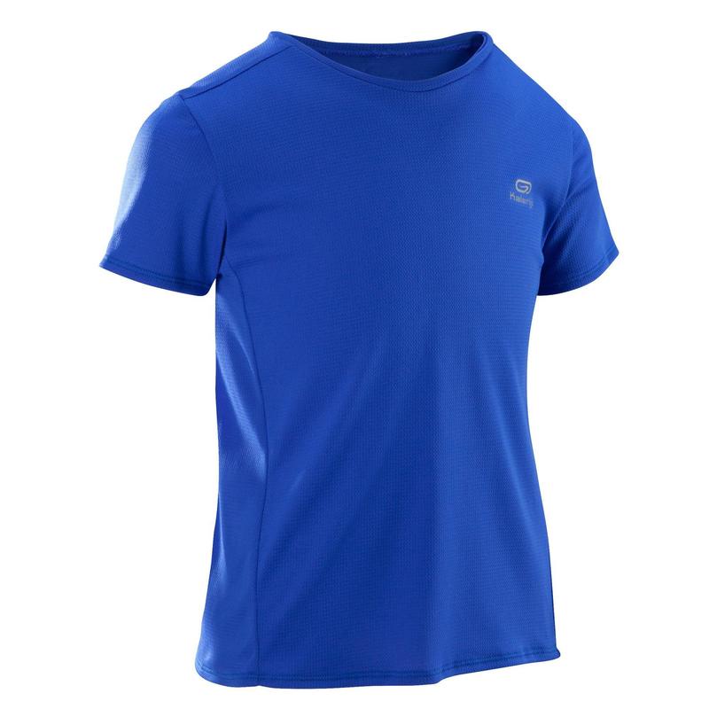 Áo thun chạy bộ Decathlon Run Dry cho trẻ em - Xanh dương size 6 Tuổi