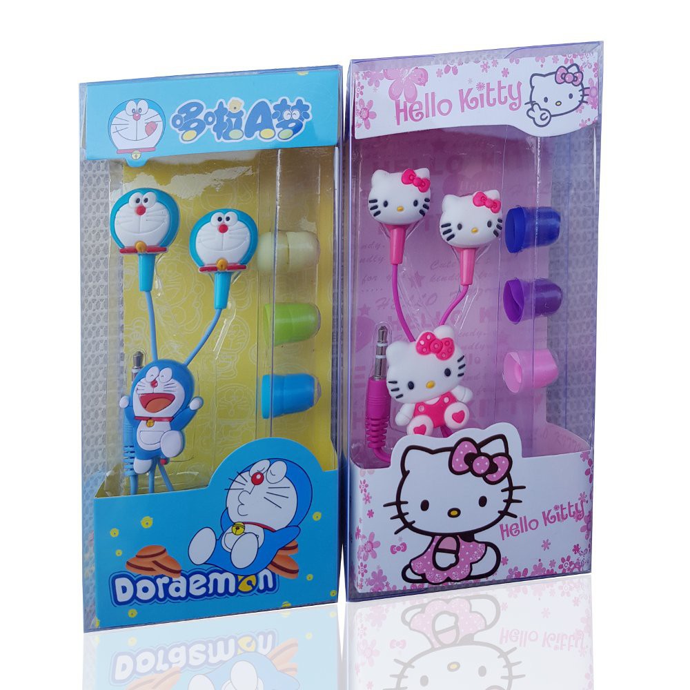 Tai nghe 3D hình nhân vật DORAEMON HELLOKITTY