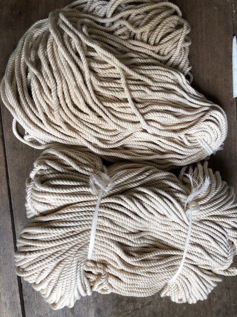 Dây cotton marcame 2mm 3mm; 4mm; 5mm ;6mm;7mm; 8mm; 10mm đan handmade trang trí , ghế treo...