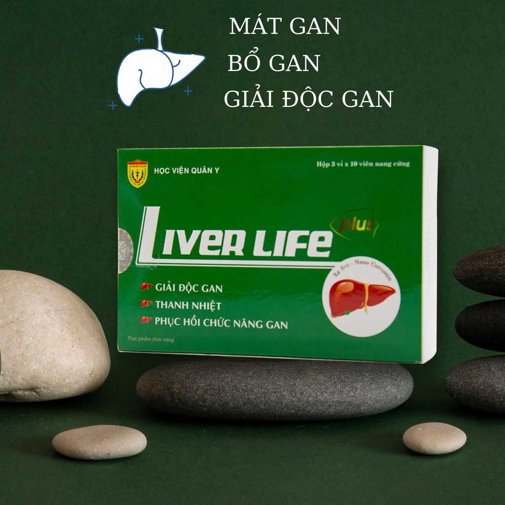Bổ Gan Cà Gai Leo Liver Life Plus Giải Độc Gan,Làm Mát Gan, Hạ Men Gan, Tăng Cường Chức Năng Gan [30 v] Học viện quây y | BigBuy360 - bigbuy360.vn