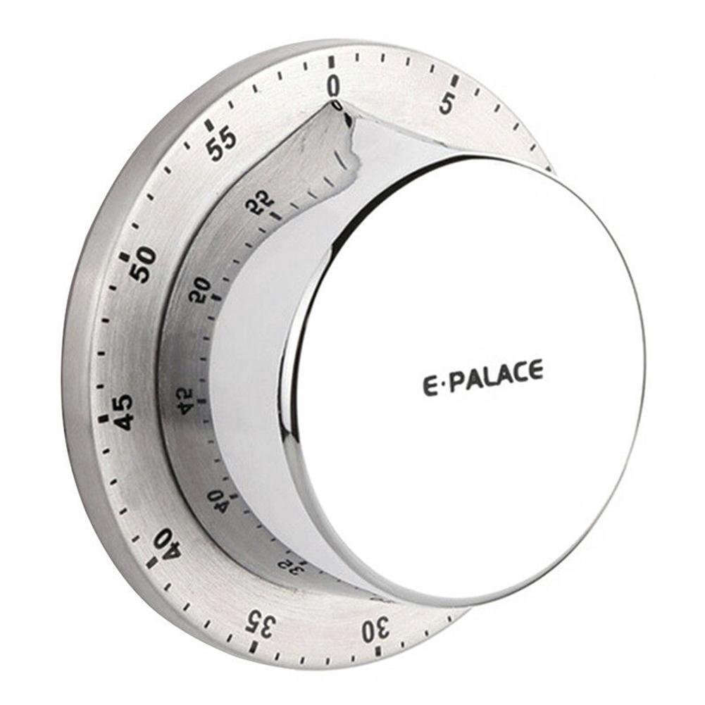 Stainless Mechanical Timer Kitchen Timing Baking Timing Alarm Cooking 60min