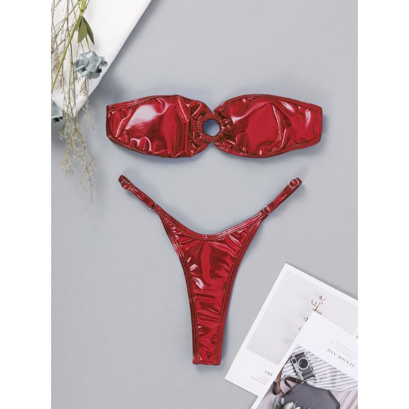 Bikini Quay Khoen Nhũ Bóng Metallic Swimwear | BigBuy360 - bigbuy360.vn