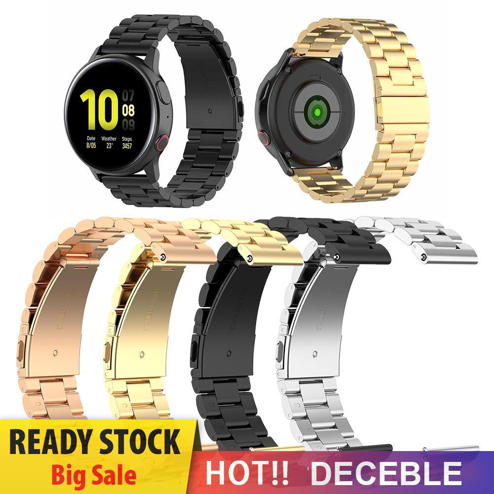 Deceble Metal 20mm Wrist Strap Watch Band for Samsung Galaxy Watch Active 2 40/44mm