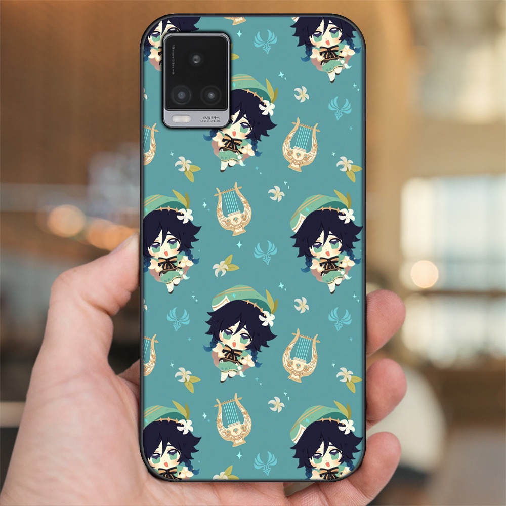 Ốp lưng Vivo V20 viền đen in hình Venti Genshin Impact