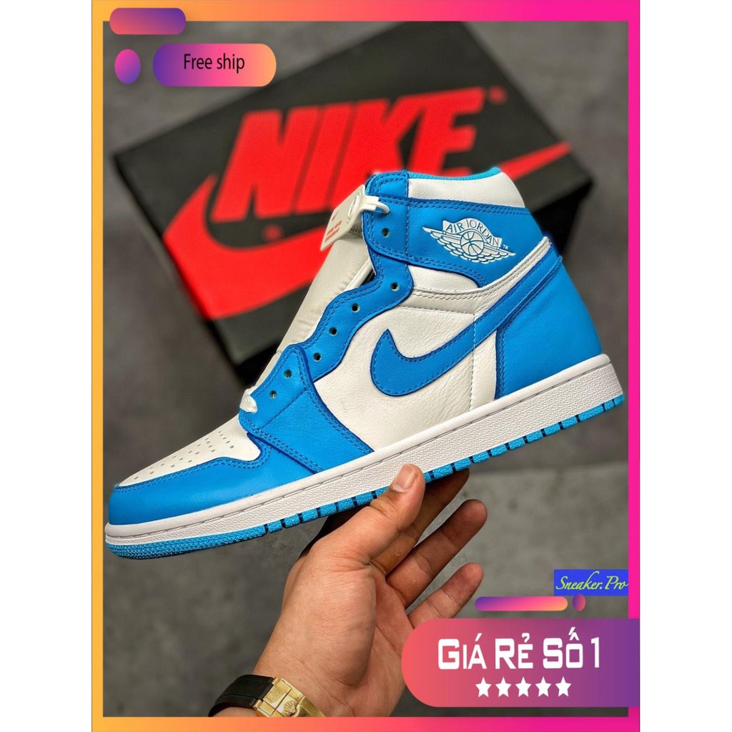 Giày thể thao AIR Jordan 1 Retro UNC siêu đẹp cho nam và nữ siêu đẹp | BigBuy360 - bigbuy360.vn