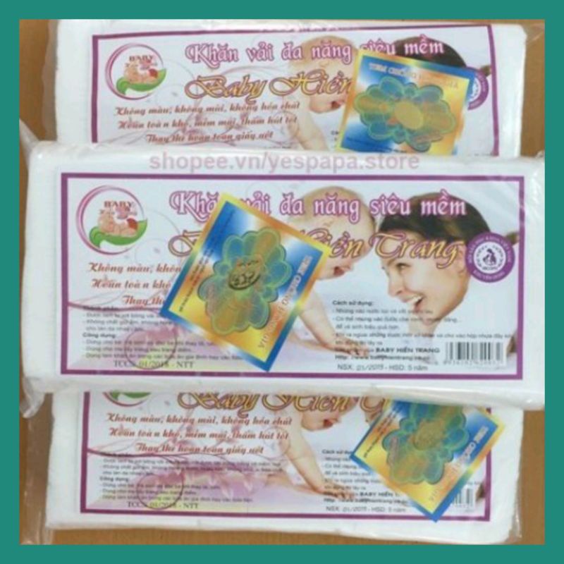 ( Loại Dày to) khăn vải khô đa năng baby Hiền trang, làm khăn ướt cho bé, an toàn, tiết kiệm, tiện lợi