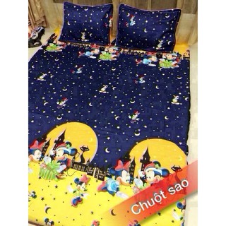 Bộ ga gối poly cotton mickey  siêu đẹp