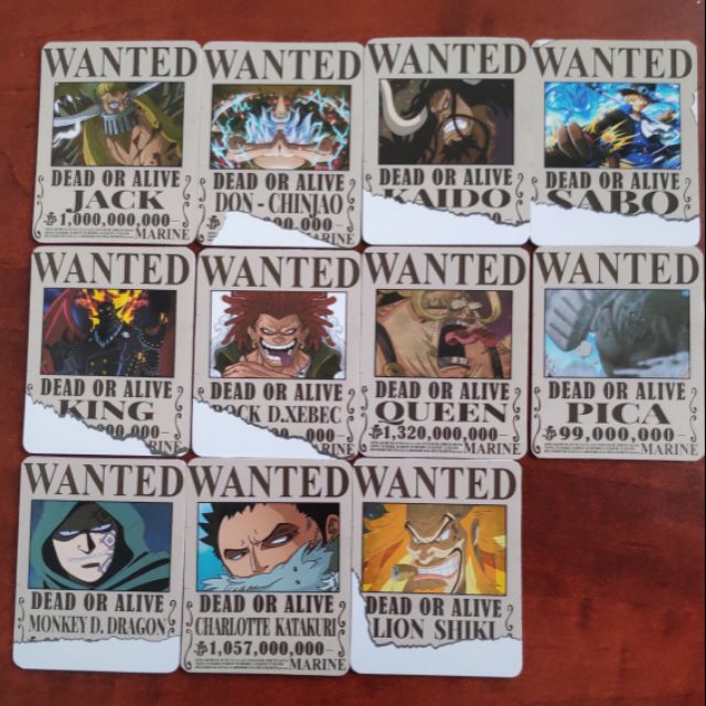 Combo 10 thẻ nhựa onepiece thiết kế