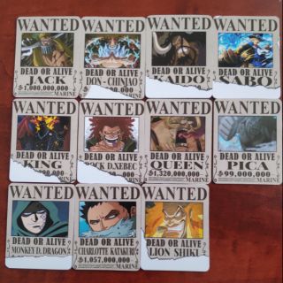 Combo 10 thẻ nhựa onepiece thiết kế