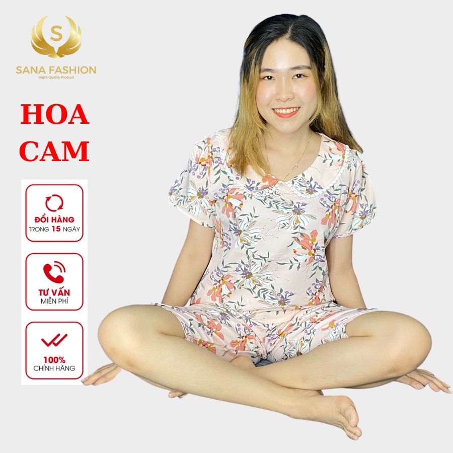 Đồ bộ mặc nhà quần áo ngủ nữ chất lụa cao cấp quần lửng LCS