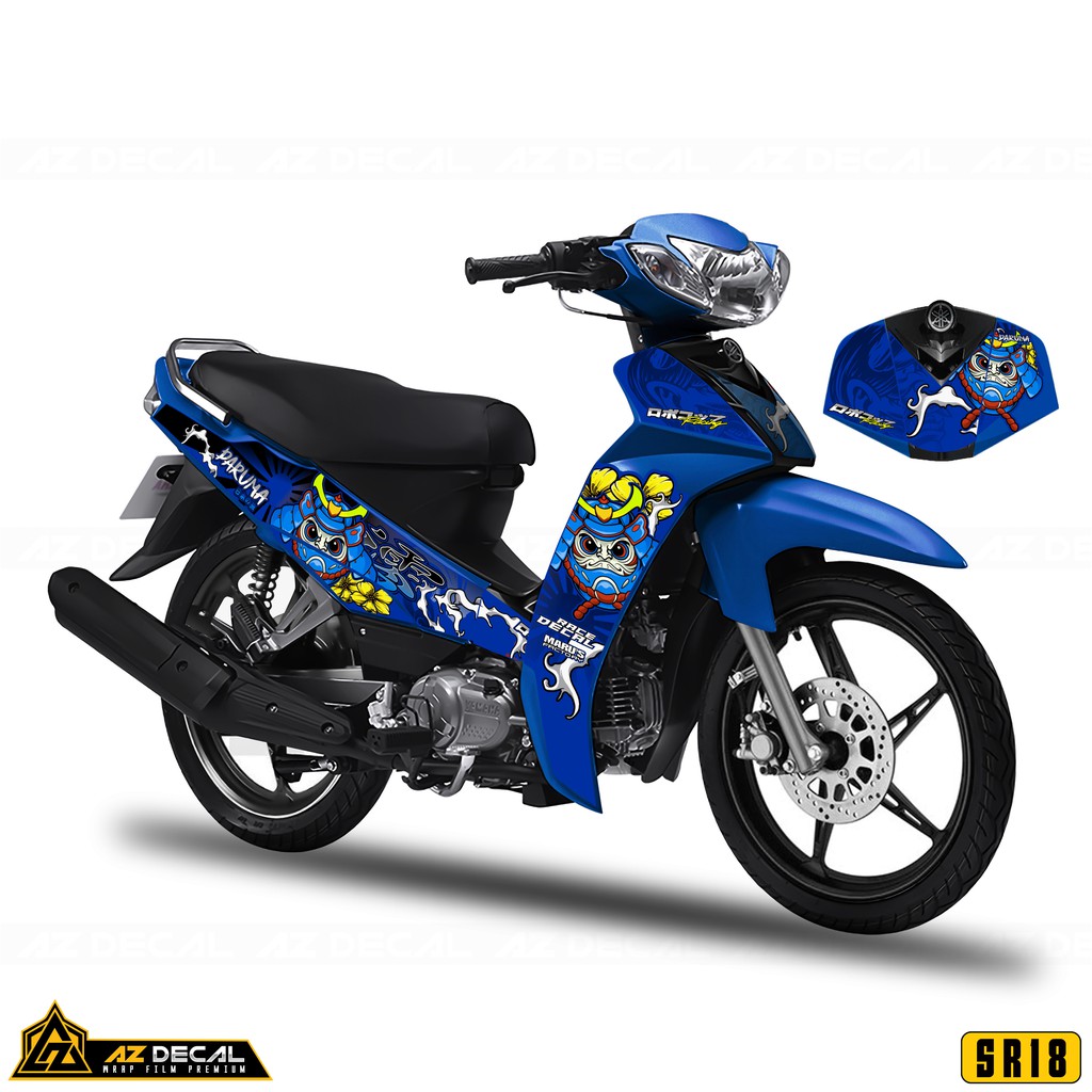 Tem Xe Sirius Mẫu Daruma | SR18 | Tem Rời Dễ Dán Tại Nhà, Decal Chống Nước, Chống Bay Màu